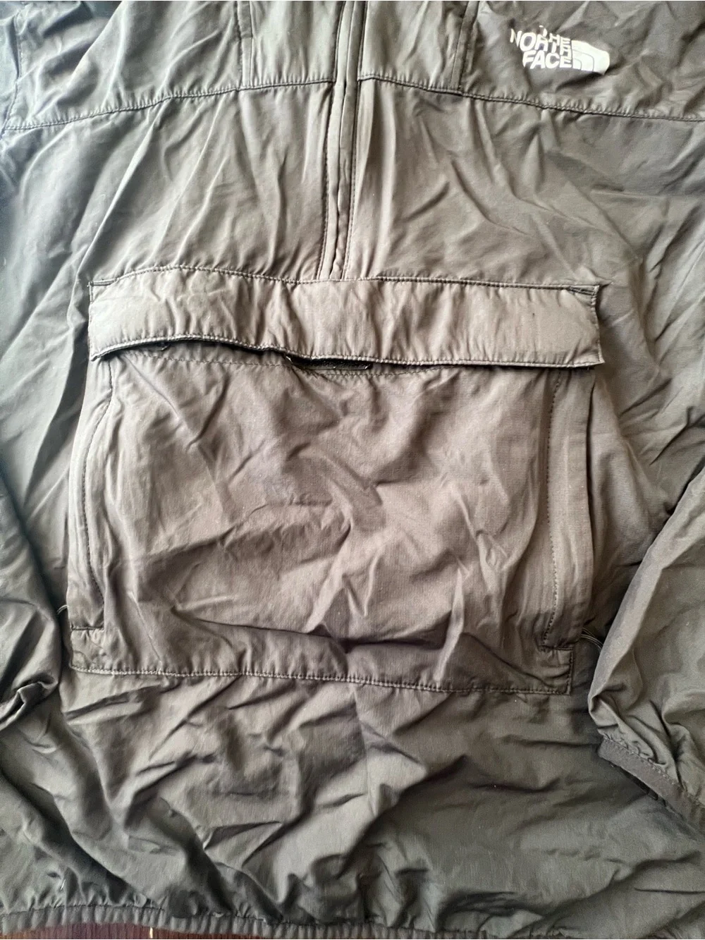 The North Face Black Hooded Windbreaker Pullover